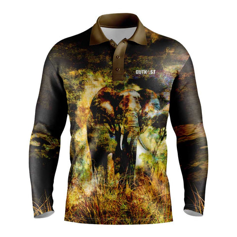 Elephant Grunge Long Sleeve Shirt