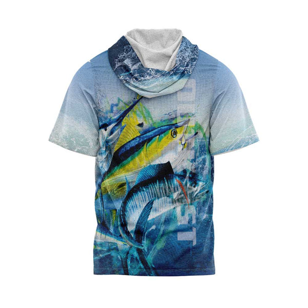 Gamefish Short Sleeve Hooded Fishing Shirt