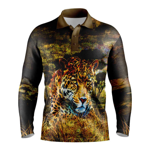 Leopard Grunge Long Sleeve Shirt