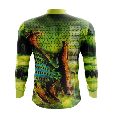 TigerFish Green Fishing Shirt