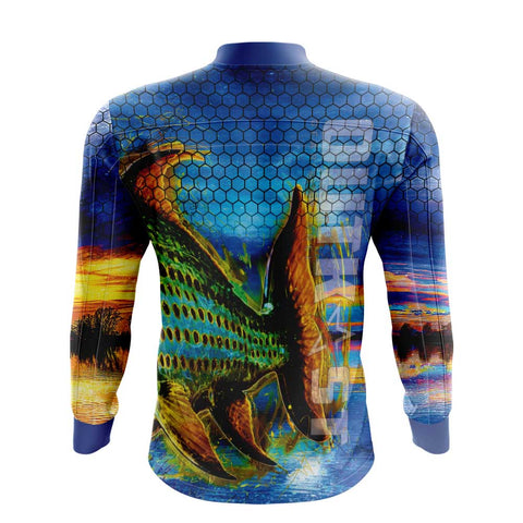 TigerFish Blue Fishing Shirt