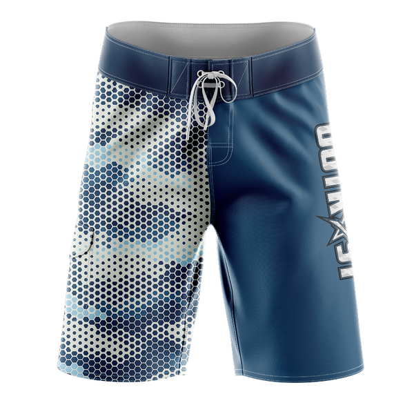 Blue Pixel Camo Slimfit BoardShorts