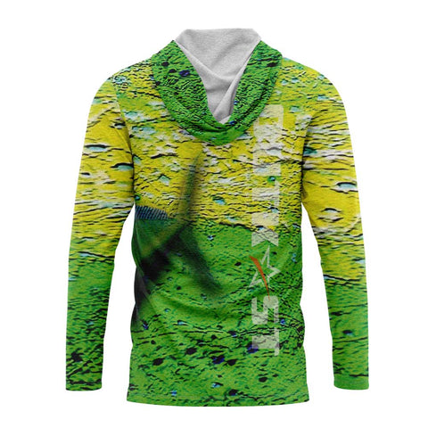 Dorado Green Hooded Fishing Shirt