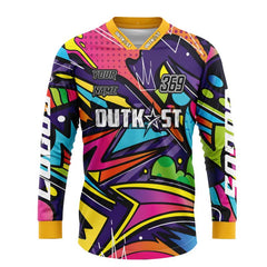 Graffiti Rainbow Swirl Long Sleeve MX Shirt