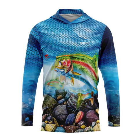Underwater Trout Hooded Fishing Shirt