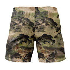 Brown Bass Camo Comfy Fit BoardShorts
