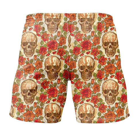 Floral Skull Comfy Fit BoardShorts