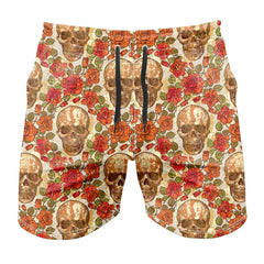 Floral Skull Comfy Fit BoardShorts