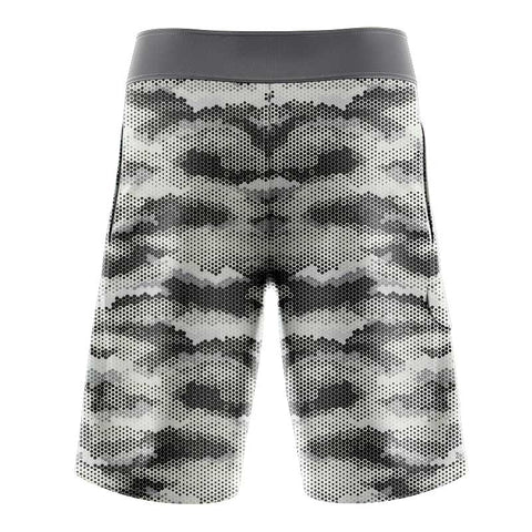 Grey Hex Camo Slimfit BoardShorts