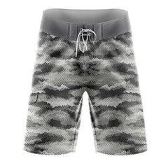 Grey Hex Camo Slimfit BoardShorts