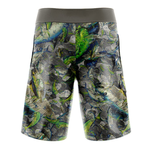 Grey Pelagic Camo SlimFit BoardShorts